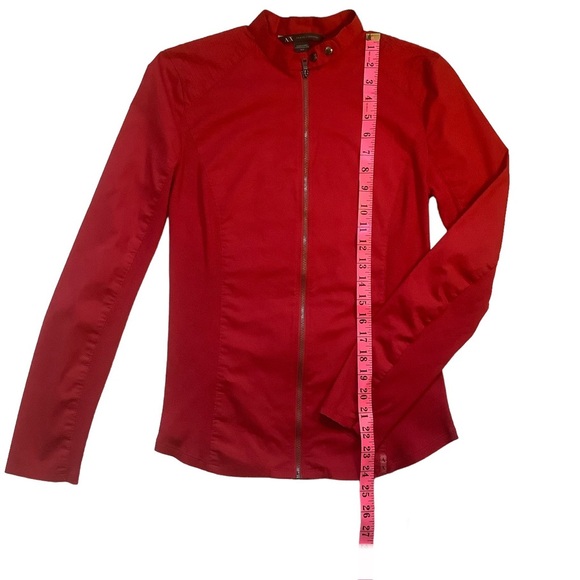 ARMANI EXCHANGE A/X WOMENS ZIP- UP RED JACKET/ Size Medium - Picture 9 of 11